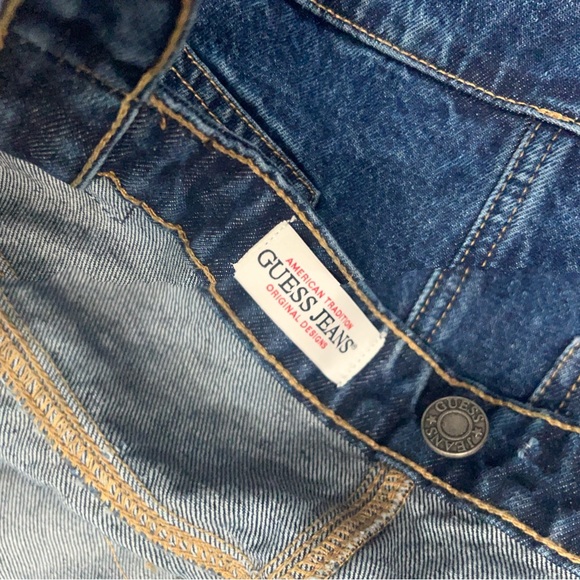 New Guess Denim Tote Mens Leather bag logo jeans carry all shoulder Malibu sack - Picture 5 of 6